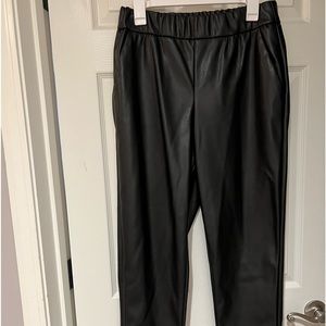 Black leather pants